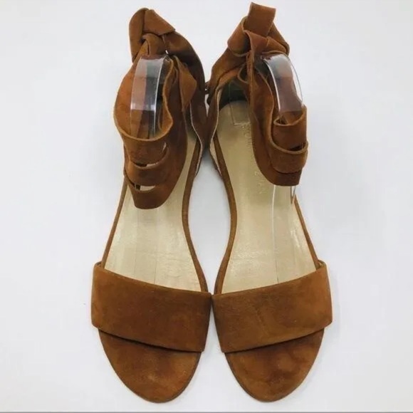Stuart Wietzman Suede Lace Sandals - Picture 2 of 4
